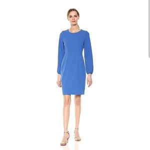 Nine West Women's 3/4 Sleeve Dart Body Dress